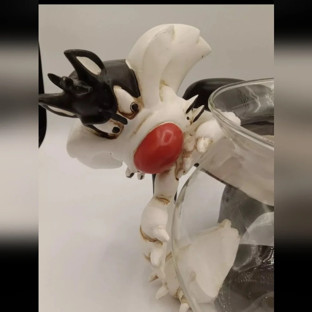 Looney Tunes Sylvester The Cat WB Vintage Fish bowl Reese Pet shop 1994